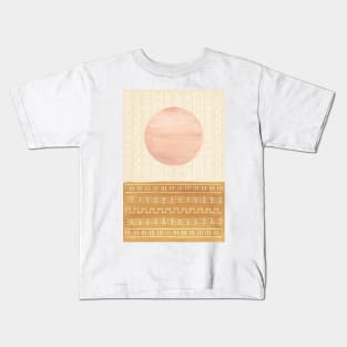 Abstract boho sunset Kids T-Shirt